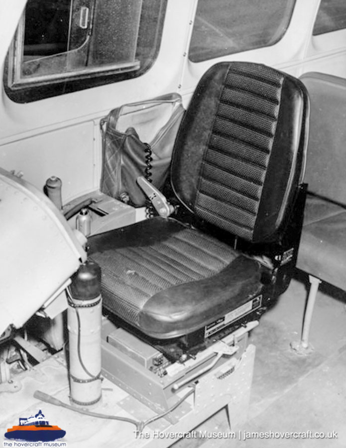 SRN6 close-up details - Cabin (credit: The Hovercraft Museum Trust).